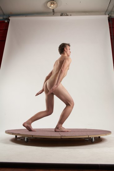 Nude Man White Standing poses - ALL Slim Short Brown Standing poses - simple Multi angles poses Realistic