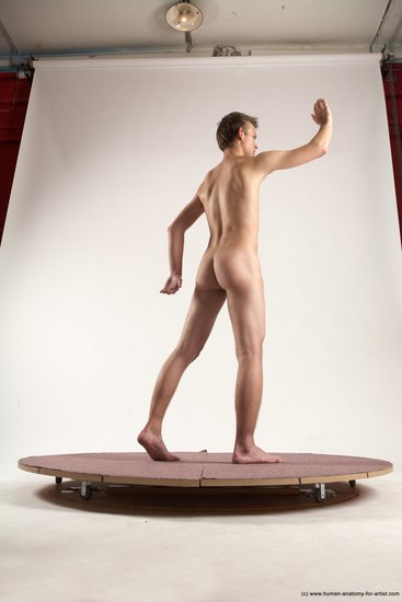 Nude Man White Standing poses - ALL Slim Short Brown Standing poses - simple Multi angles poses Realistic