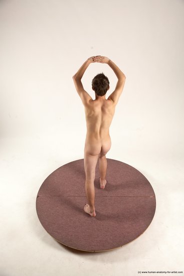 Nude Man White Standing poses - ALL Slim Short Brown Standing poses - simple Multi angles poses Realistic