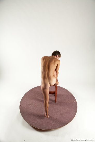 Nude Man White Standing poses - ALL Athletic Short Brown Standing poses - simple Multi angles poses Realistic