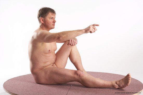 Nude Man White Sitting poses - simple Average Short Grey Sitting poses - ALL Realistic