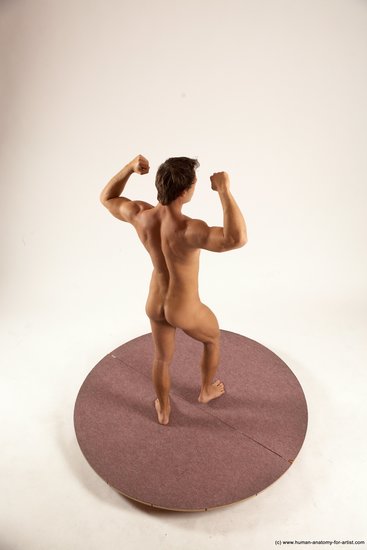 Nude Man White Standing poses - ALL Athletic Short Brown Standing poses - simple Multi angles poses Realistic