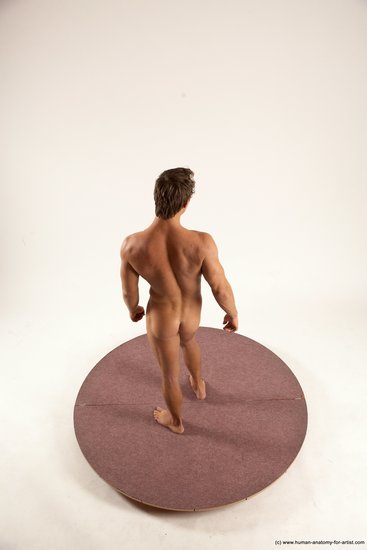 Nude Man White Standing poses - ALL Athletic Short Brown Standing poses - simple Multi angles poses Realistic