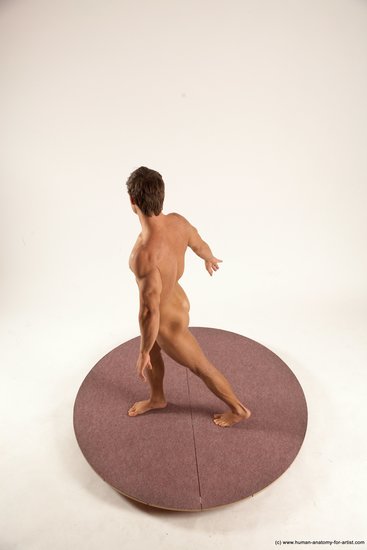 Nude Man White Standing poses - ALL Athletic Short Brown Standing poses - simple Multi angles poses Realistic