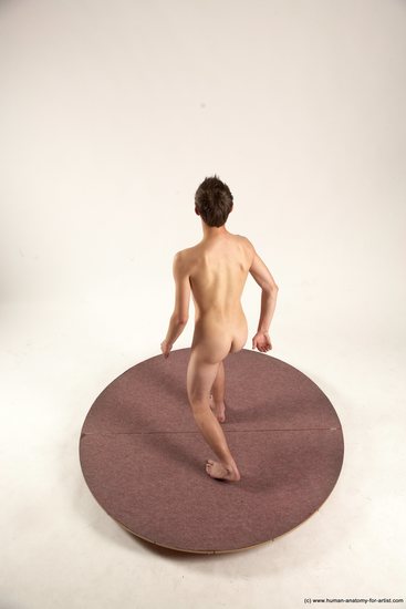 Nude Man White Standing poses - ALL Slim Short Brown Standing poses - simple Multi angles poses Realistic