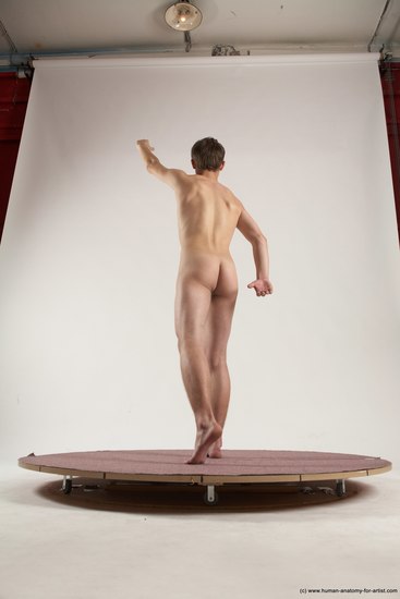 Nude Man White Standing poses - ALL Slim Short Brown Standing poses - simple Multi angles poses Realistic