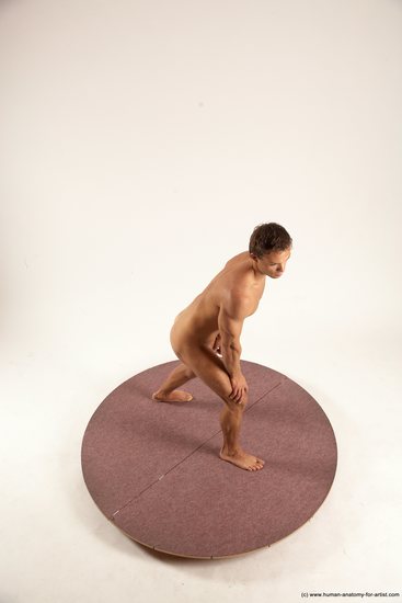 Nude Man White Standing poses - ALL Athletic Short Brown Standing poses - simple Multi angles poses Realistic