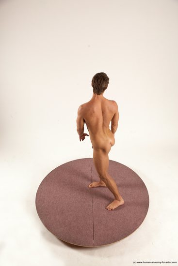 Nude Man White Standing poses - ALL Athletic Short Brown Standing poses - simple Multi angles poses Realistic