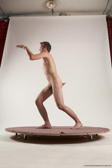 Nude Man White Standing poses - ALL Slim Short Brown Standing poses - simple Multi angles poses Realistic