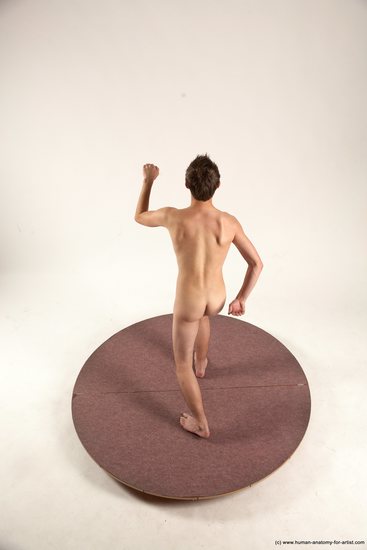 Nude Man White Standing poses - ALL Slim Short Brown Standing poses - simple Multi angles poses Realistic