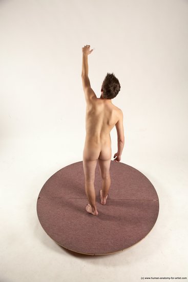 Nude Man White Standing poses - ALL Slim Short Brown Standing poses - simple Multi angles poses Realistic