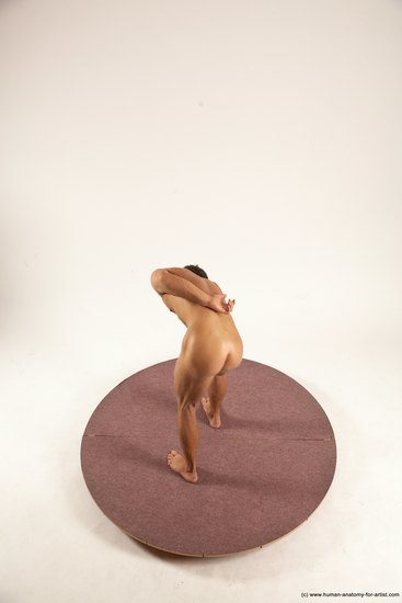 Nude Man White Standing poses - ALL Athletic Short Brown Standing poses - simple Multi angles poses Realistic