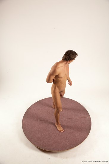 Nude Man White Standing poses - ALL Athletic Short Brown Standing poses - simple Multi angles poses Realistic