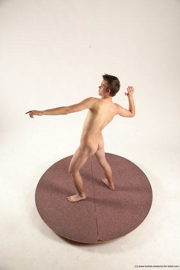 Nude Man White Standing poses - ALL Slim Short Brown Standing poses - simple Multi angles poses Realistic