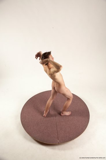 Nude Man White Standing poses - ALL Slim Short Brown Standing poses - simple Multi angles poses Realistic