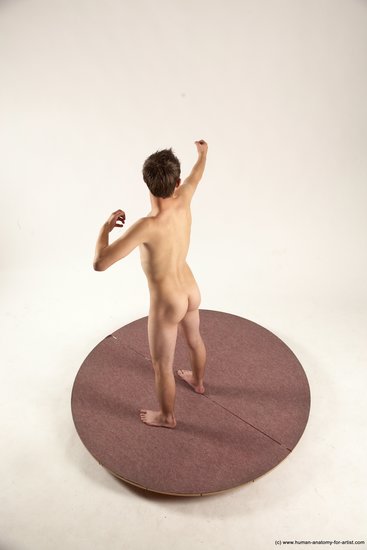 Nude Man White Standing poses - ALL Slim Short Brown Standing poses - simple Multi angles poses Realistic