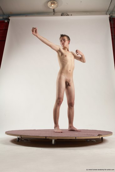 Nude Man White Standing poses - ALL Slim Short Brown Standing poses - simple Multi angles poses Realistic