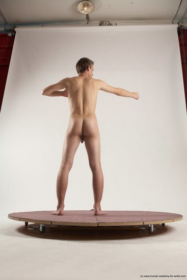 Nude Man White Standing poses - ALL Slim Short Brown Standing poses - simple Multi angles poses Realistic