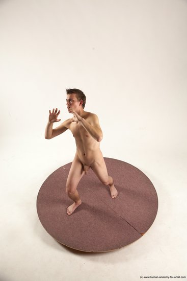 Nude Man White Standing poses - ALL Slim Short Brown Standing poses - simple Multi angles poses Realistic