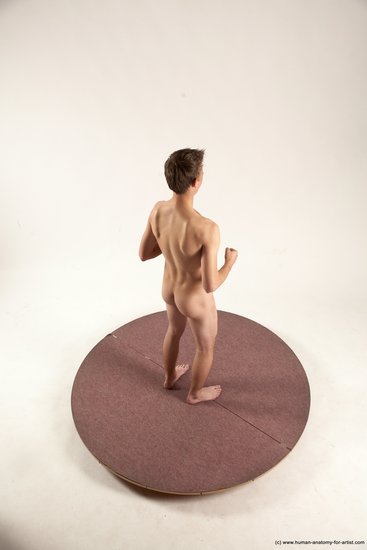 Nude Man White Standing poses - ALL Slim Short Brown Standing poses - simple Multi angles poses Realistic