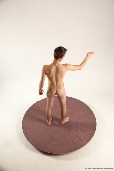 Nude Man White Standing poses - ALL Slim Short Brown Standing poses - simple Multi angles poses Realistic