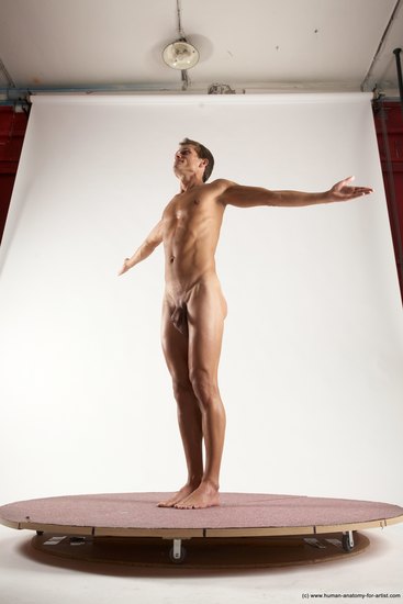 Nude Man White Standing poses - ALL Athletic Short Brown Standing poses - simple Multi angles poses Realistic