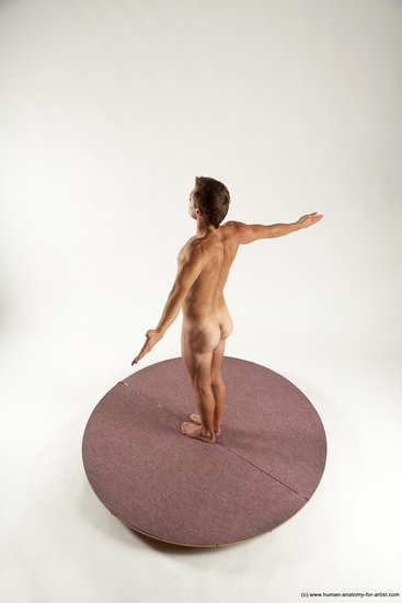 Nude Man White Standing poses - ALL Athletic Short Brown Standing poses - simple Multi angles poses Realistic