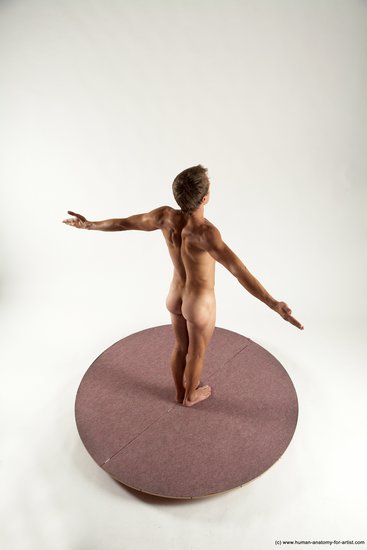 Nude Man White Standing poses - ALL Athletic Short Brown Standing poses - simple Multi angles poses Realistic