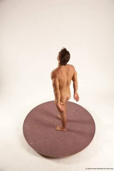 Nude Man White Standing poses - ALL Athletic Short Brown Standing poses - simple Multi angles poses Realistic