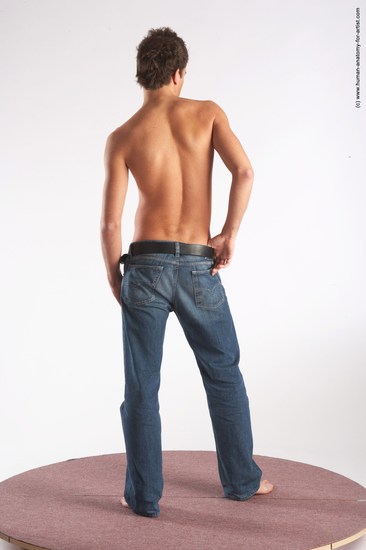 Casual Man White Standing poses - ALL Slim Short Brown Standing poses - simple Academic