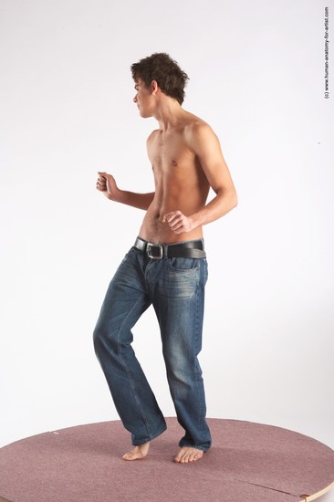 Casual Man White Standing poses - ALL Slim Short Brown Standing poses - simple Academic