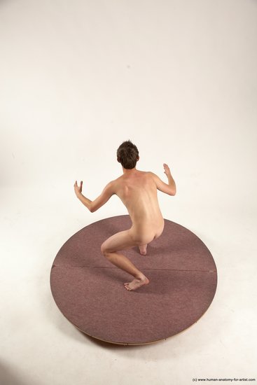 Nude Man White Standing poses - ALL Slim Short Brown Standing poses - simple Multi angles poses Realistic