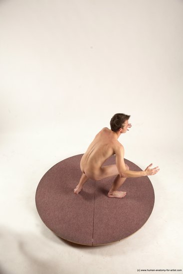 Nude Man White Standing poses - ALL Slim Short Brown Standing poses - simple Multi angles poses Realistic