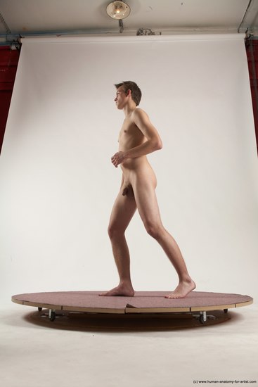 Nude Man White Standing poses - ALL Slim Short Brown Standing poses - simple Multi angles poses Realistic