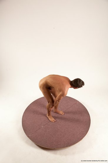 Nude Man White Standing poses - ALL Athletic Short Brown Standing poses - simple Multi angles poses Realistic