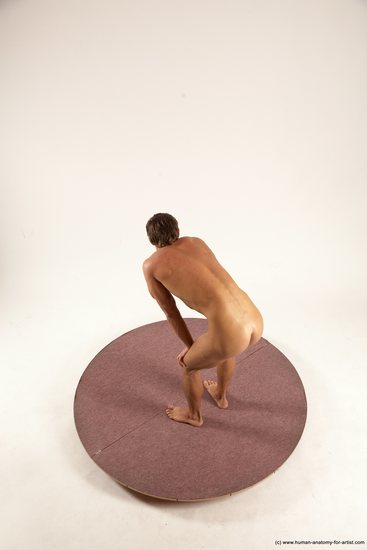 Nude Man White Standing poses - ALL Athletic Short Brown Standing poses - simple Multi angles poses Realistic