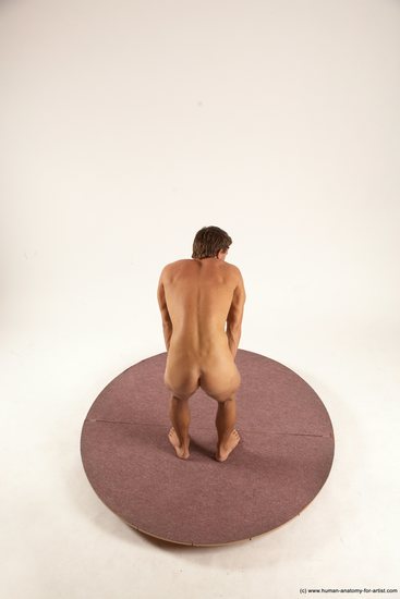 Nude Man White Standing poses - ALL Athletic Short Brown Standing poses - simple Multi angles poses Realistic