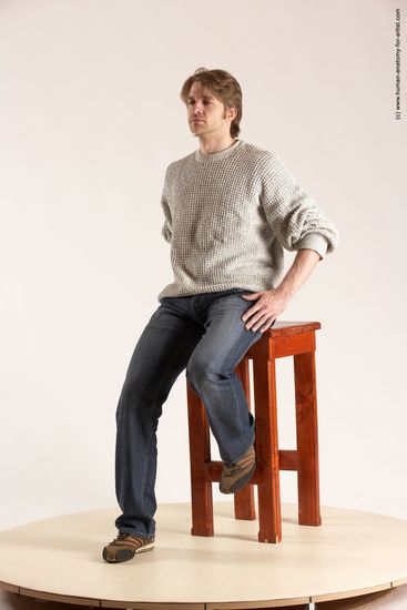 Casual Man White Laying poses - ALL Slim Short Brown Multi angles poses Academic