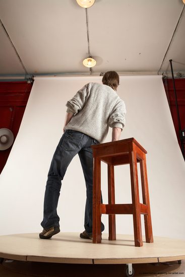 Casual Man White Standing poses - ALL Slim Short Brown Standing poses - simple Multi angles poses Academic