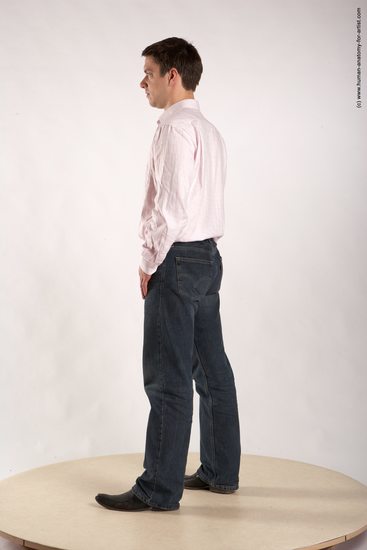 Casual Man White Standing poses - ALL Average Short Brown Standing poses - simple Academic