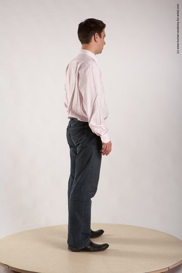 Casual Man White Standing poses - ALL Average Short Brown Standing poses - simple Academic