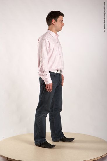 Casual Man White Standing poses - ALL Average Short Brown Standing poses - simple Academic