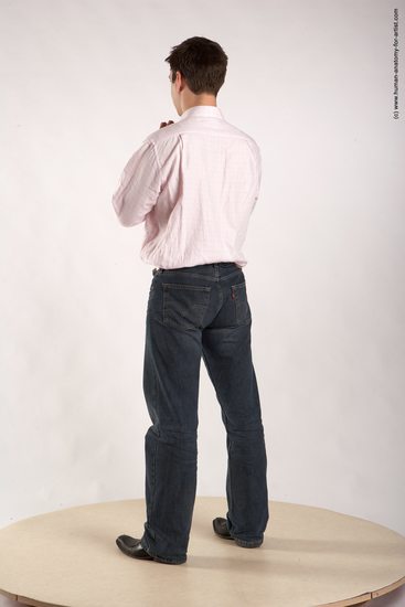 Casual Man White Standing poses - ALL Average Short Brown Standing poses - simple Academic