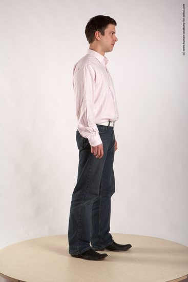 Casual Man White Standing poses - ALL Average Short Brown Standing poses - simple Academic