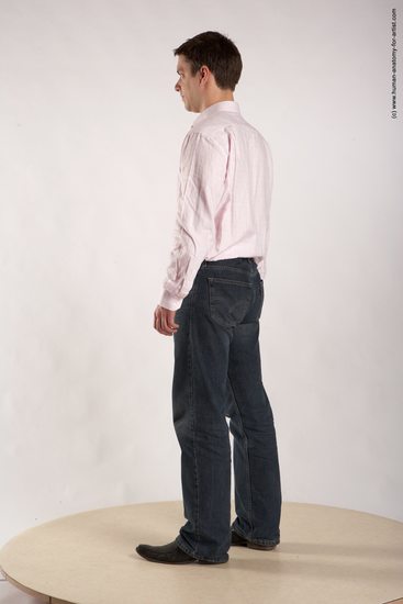 Casual Man White Standing poses - ALL Average Short Brown Standing poses - simple Academic