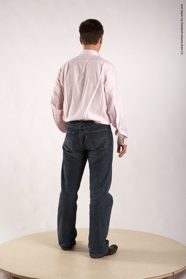 Casual Man White Standing poses - ALL Average Short Brown Standing poses - simple Academic