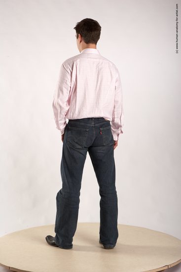 Casual Man White Standing poses - ALL Average Short Brown Standing poses - simple Academic