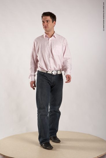 Casual Man White Standing poses - ALL Average Short Brown Standing poses - simple Academic