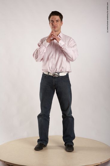 Casual Man White Standing poses - ALL Average Short Brown Standing poses - simple Academic