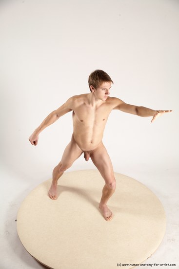 Nude Man White Standing poses - ALL Athletic Short Brown Standing poses - simple Multi angles poses Realistic